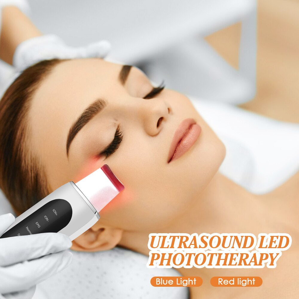 Ultrasonic Face Skin Scrubber EMS